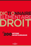 Dictionnaire élémentaire du droit vignette